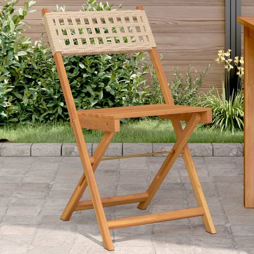 Piece bistro chairs acacia - piece,
