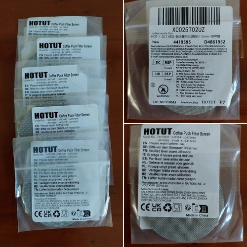 Hotut coffee puck - x, filter