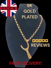 9k Gold plated  Catapult And Belcher Chain Romany Bling  Heavy 