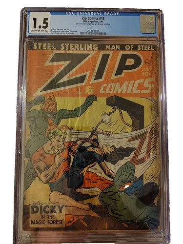 Zip comics cgc 5 - comics, #16