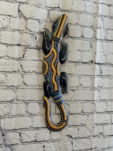 50cm gecko carved wooden - 50cm,