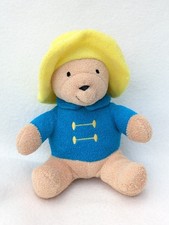 Paddington Bear by Eden Soft Toy Plush Cuddly Teddy Vintage Flannel Chime