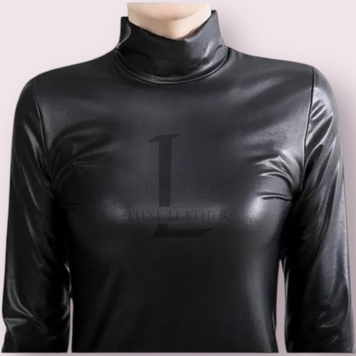 Women leather shirt genuine - women's,