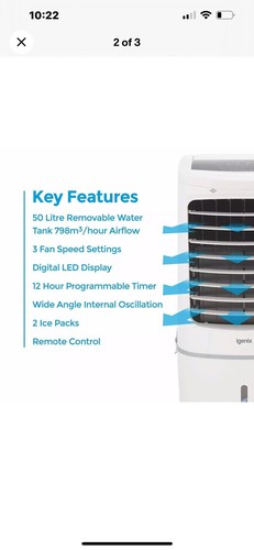 Air cooler white litre - 50,