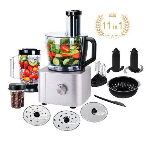 Food processor chopper - 11-in-1,