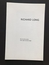 RICHARD LONG,  exhibition brochure, Anthony D’Offay gallery, 1980.