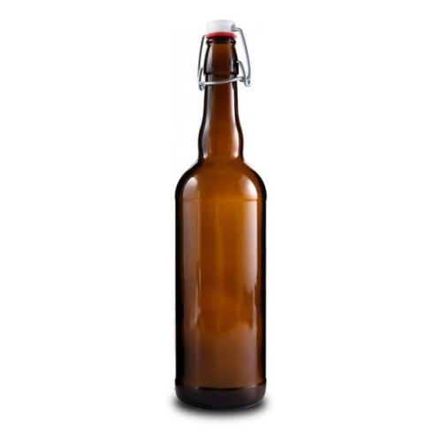 750ml brown glass beer bottle - brown,