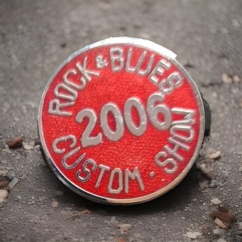 Vintage biker pin badge hog - vintage,