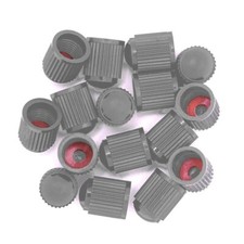 Grey tyre valve dust caps - valve,