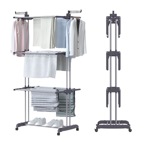 Tier foldable indoor clothes - foldable,