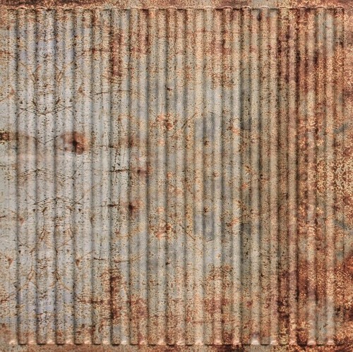 Faux old tin roof pvc - faux,