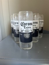 6 X Corona Extra 1925 Pint Glasses Man Cave Home Bar Pub EXCELLENT CONDITION