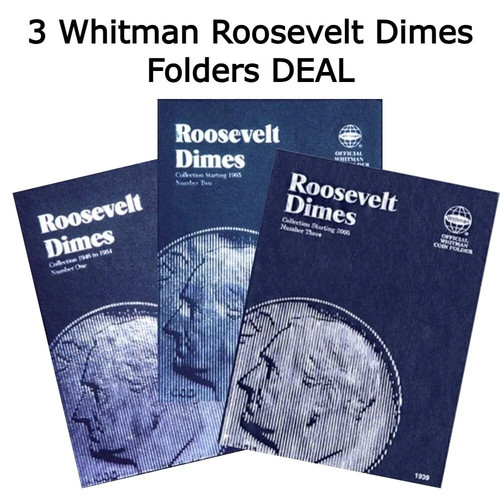 Whitman coin folders set - whitman,