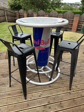 Red Bull Event Garden Bar Table plus 4 stools