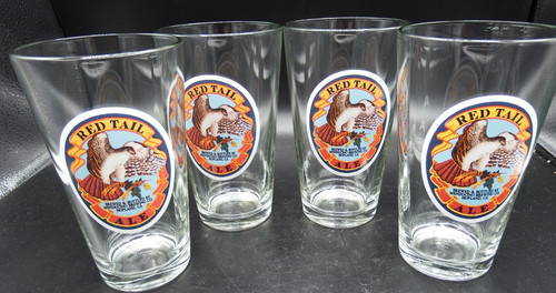 Red tail ale beer pint - red,
