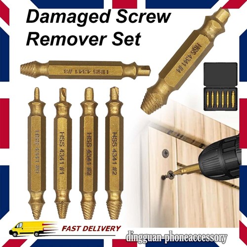 Damaged screw extractor - damaged,