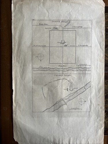 Antique 18th century map roman - 18th,