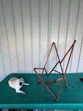 Antique Folding Wooden & Iron TRIPOLINA BUTTERFLY CHAIR ~ Fenby?