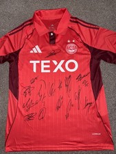 SIGNED ABERDEEN FC SHIRT 25/26 PROOF SCOTTISH CUP WINNERS