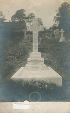 Gravestone Cemetery England Postcard c1920s