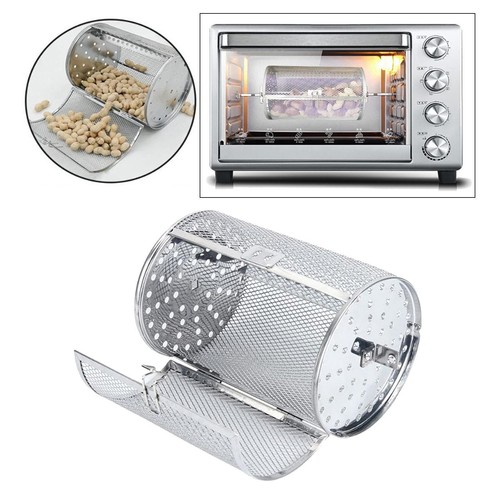 Grill roaster drum cage - drum, basket