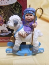 Hallmark 1997 Playful Shepherd Rocking Horse Lamb Christmas Ornament