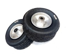 Used Dunlop KT3 Wet  Pair W/ Jet Wheels 10x3.60-5 Go Kart Racing