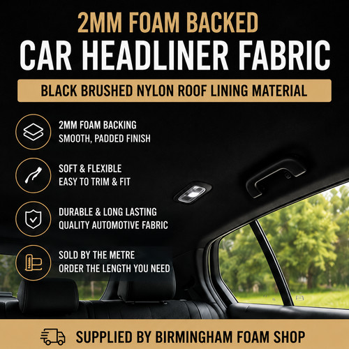 2mm foam backed car headliner - foam,
