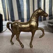 Brass Horse Figurine 6" Tall Ornament Display Horse Pony Stallion