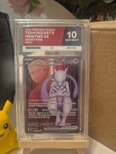 2025 POKEMON ENG DESTINED RIVALS ULTRA RARE TEAM ROCKET'S MEWTWO EX ACE 10 #213