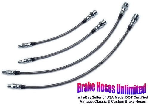 Stainless brake hose set - hose,