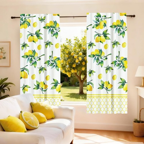 Pcs lemon curtains - lemon,