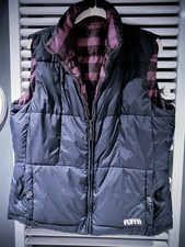 Original Puffa Women's Reversible Gilet. Size M Polyester Filling Zip Up