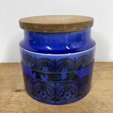 Vintage Hornsea Blue Scroll