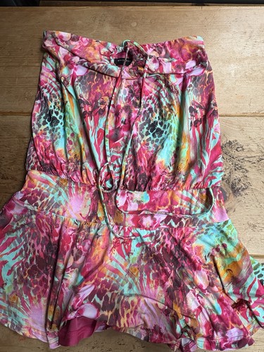 White fox short dress - size, l