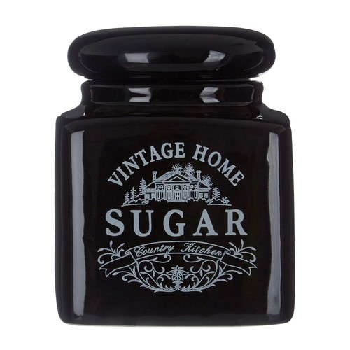 Vintage home black sugar - sugar, jar