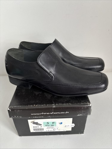 Rhino black leather - rhino, slip