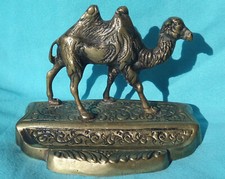 1920s PEN HOLDER PEN REST CAMEL BRASS DETAILED EGYPTIAN