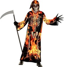 Kids Fire Skeleton Grim Reaper