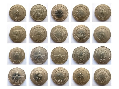 Rare 20p twenty - twenty, pence