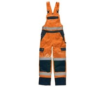 Dickies Industry Hi Viz Heavy Work Dungaree Overalls Bib Brace Trousers SA30045
