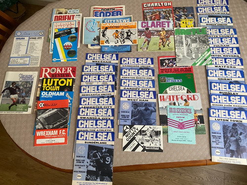 Chelsea football programmes - chelsea, fc
