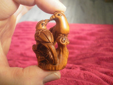 Hand Carved wood netsuke