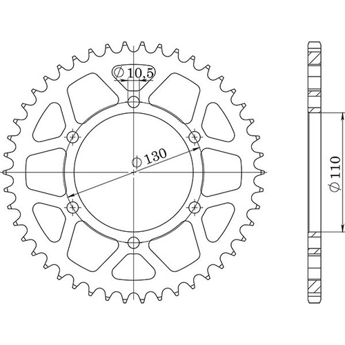 Aluminum crown p520 z45 - crown,
