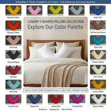 V Shaped Pillow Case Cover