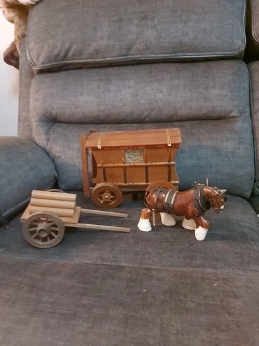 Vintage wooden horse - horse, and