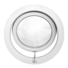 Round window AWNING White uPVC