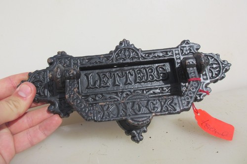 Vintage iron door letterbox - vintage,