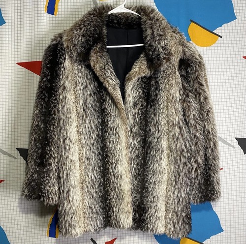 Vintage 80s raccoon - vintage, faux