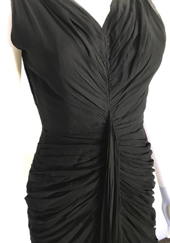 Vintage 50s black silk - 50s,
